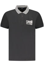 CAVALLI CLASS POLO KURZARM HERREN SCHWARZ