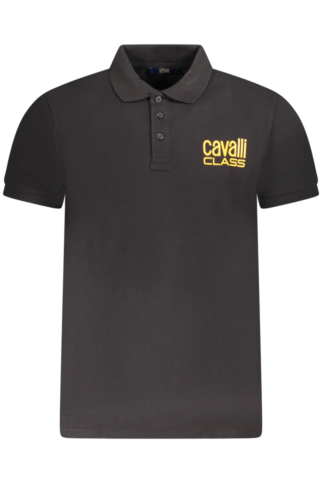 CAVALLI CLASS POLO KURZARM HERREN SCHWARZ
