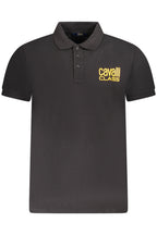 CAVALLI CLASS POLO KURZARM HERREN SCHWARZ