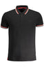 CAVALLI CLASS HERREN-KURZÄRMELIGES POLOSHIRT SCHWARZ