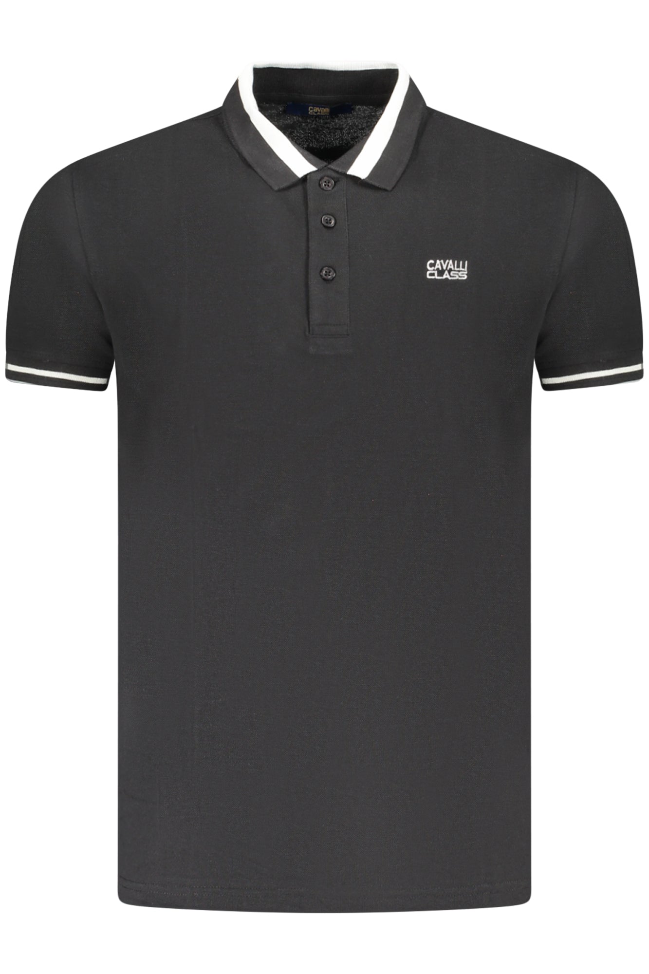 Cavalli Class Polo Kurzarm Herren Grün Schwarz