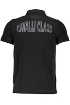 CAVALLI CLASS POLO KURZARM HERREN SCHWARZ