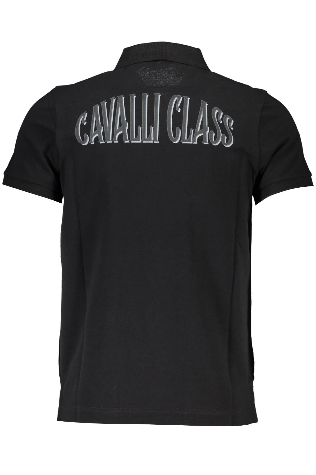 CAVALLI CLASS POLO KURZARM HERREN SCHWARZ