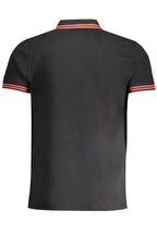 CAVALLI CLASS HERREN-KURZÄRMELIGES POLOSHIRT SCHWARZ