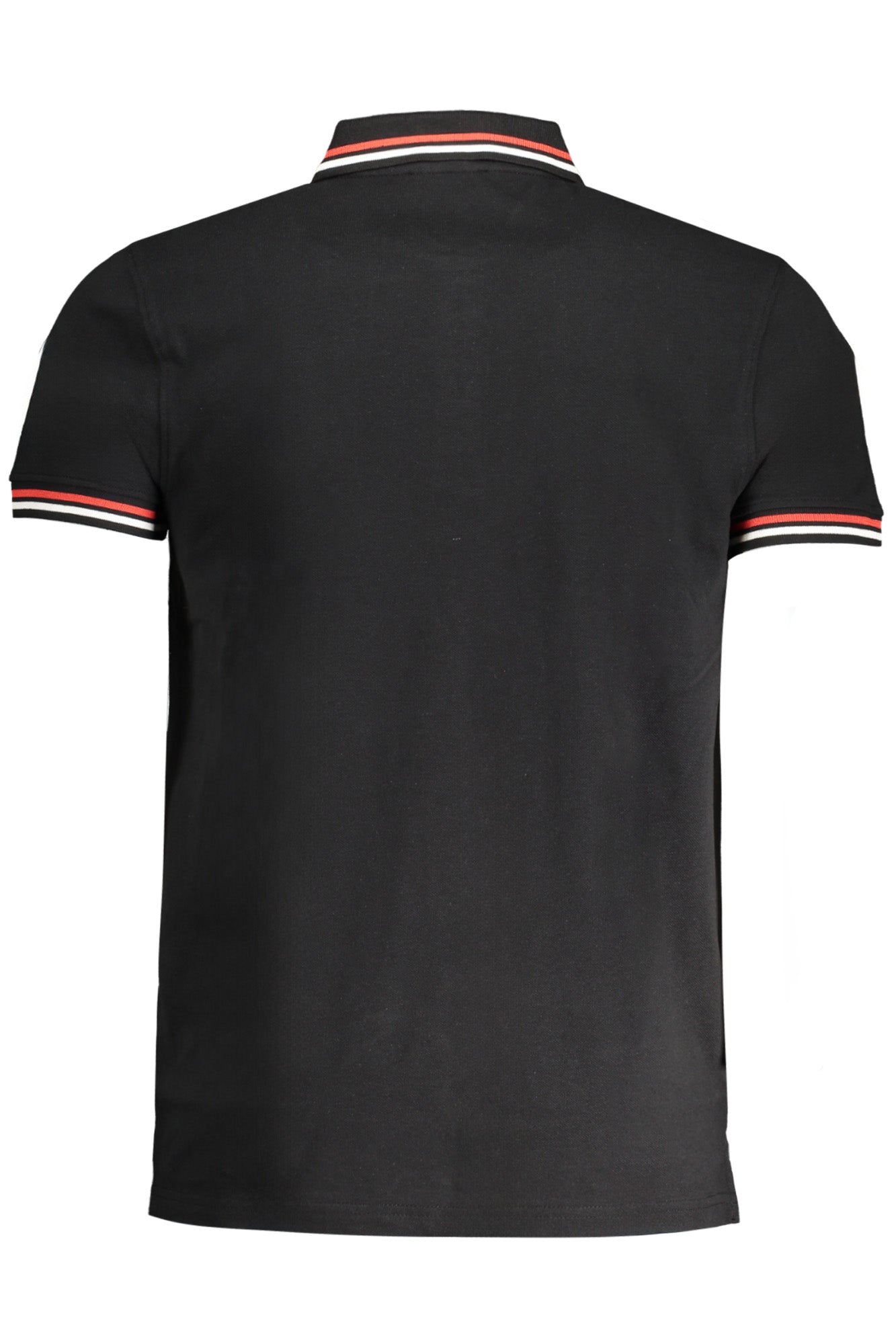 CAVALLI CLASS HERREN-KURZÄRMELIGES POLOSHIRT SCHWARZ