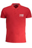 CAVALLI CLASS HERREN-KURZÄRMELIGES POLOSHIRT ROT