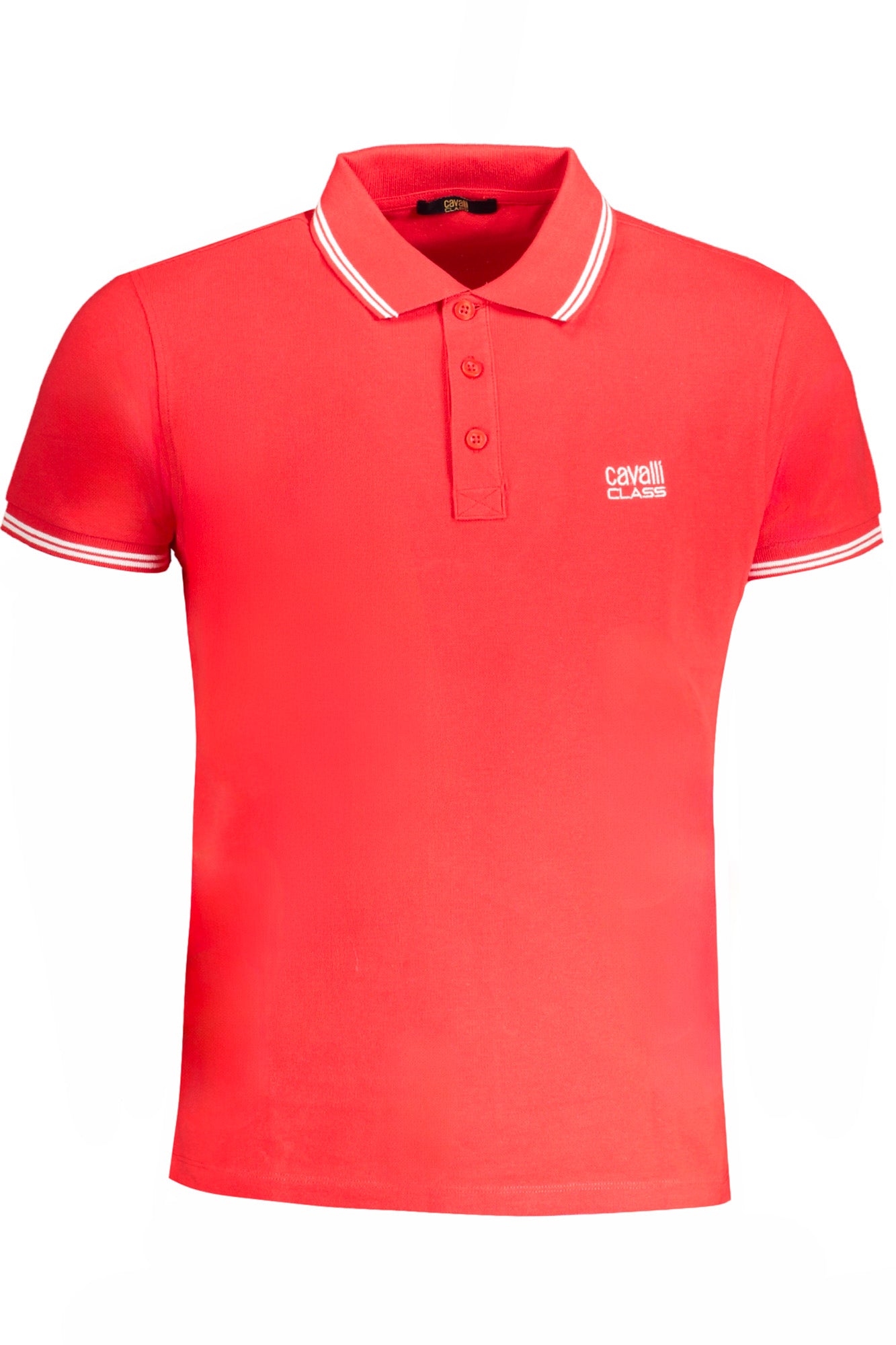 CAVALLI CLASS HERREN-KURZÄRMELIGES POLOSHIRT ROT Hauptbild