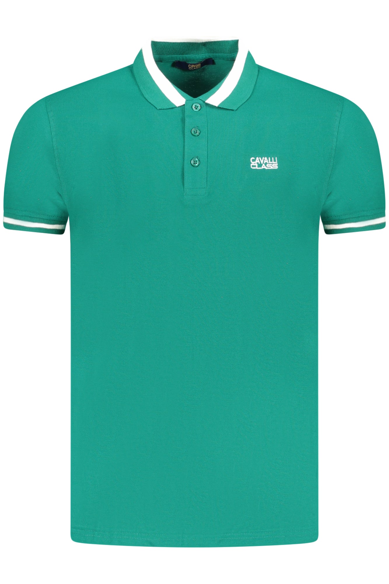 CAVALLI CLASS POLO KURZARM HERREN GRÜN