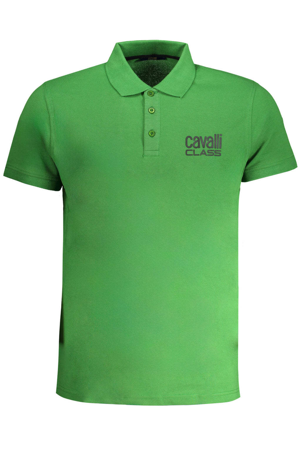 GRÜNES KURZÄRMELIGES POLOSHIRT FÜR HERREN DER CAVALLI-KLASSE