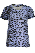 CAVALLI CLASS DAMEN KURZARM T-SHIRT BLAU