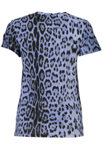 CAVALLI CLASS DAMEN KURZARM T-SHIRT BLAU