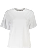 CAVALLI CLASS KURZARM-T-SHIRT DAMEN WEISS