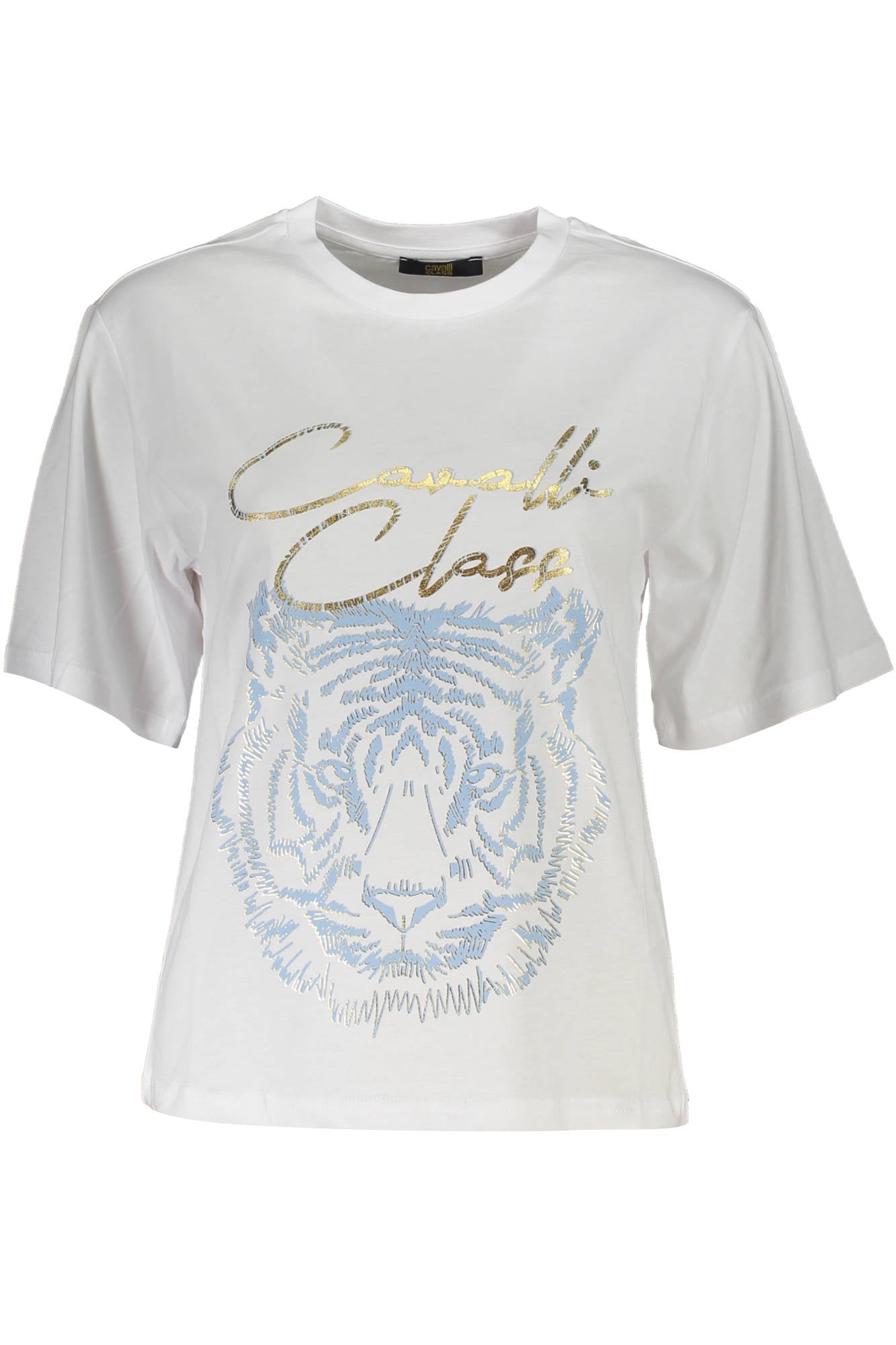 CAVALLI CLASS KURZARM-T-SHIRT DAMEN WEISS Hauptbild