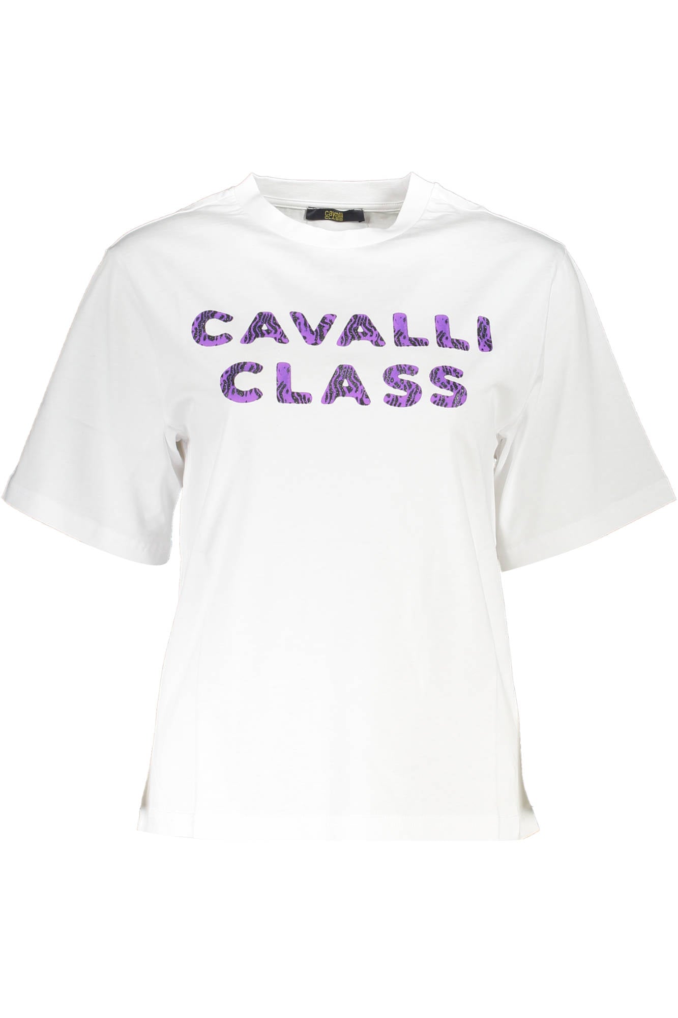 Cavalli Class Kurzarm-T-Shirt Damen Weiss Weiß