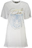 CAVALLI CLASS KURZARM-T-SHIRT DAMEN WEISS