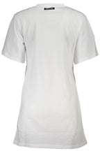 CAVALLI CLASS KURZARM-T-SHIRT DAMEN WEISS