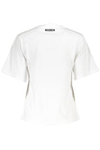CAVALLI CLASS KURZARM-T-SHIRT DAMEN WEISS