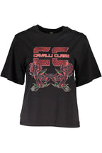 CAVALLI CLASS KURZARM-T-SHIRT DAMEN SCHWARZ