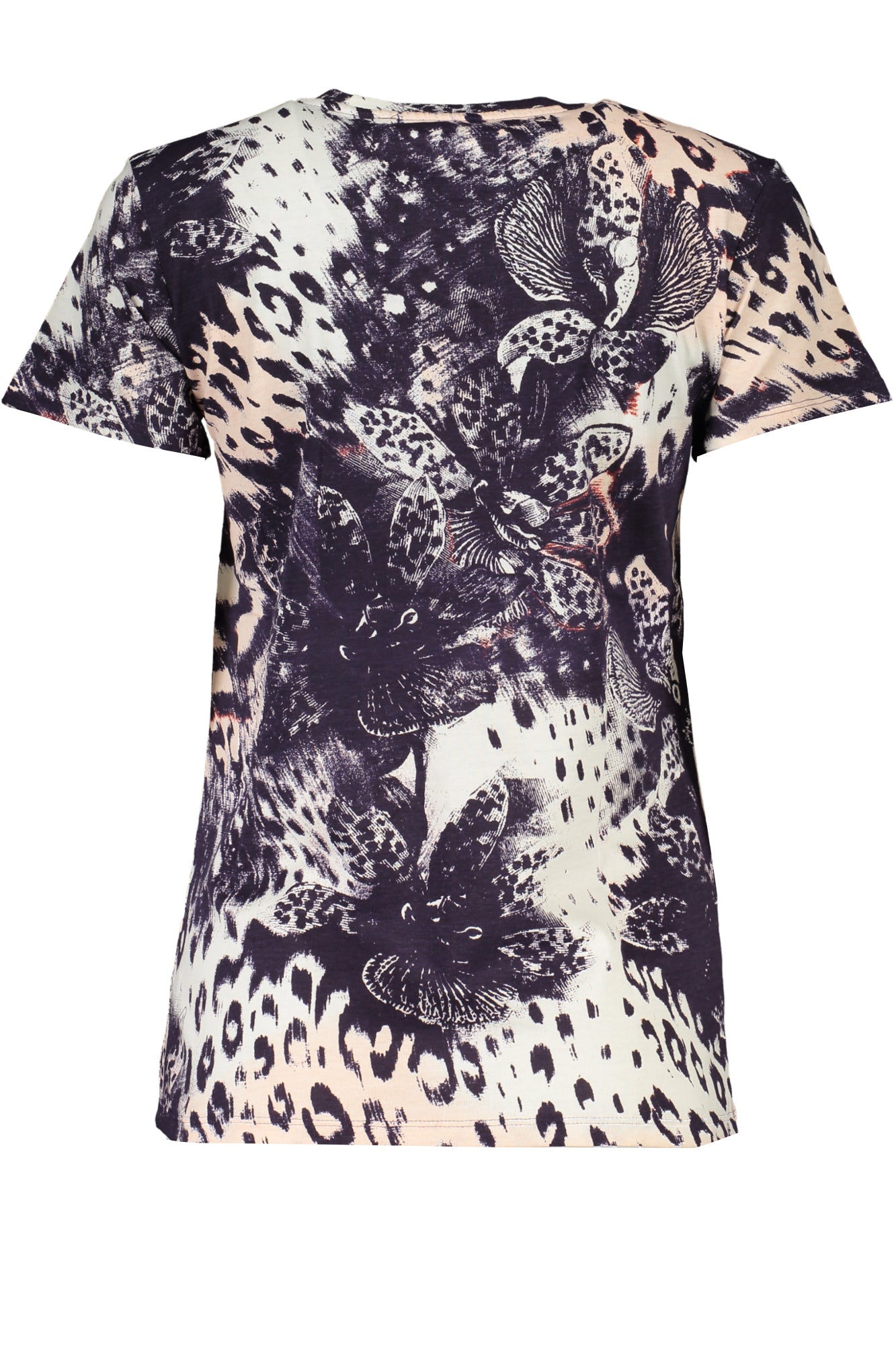 CAVALLI CLASS Damen T-Shirt Rosa – Kurzarm Basic mit Logo-Aufdruck Zweitbild