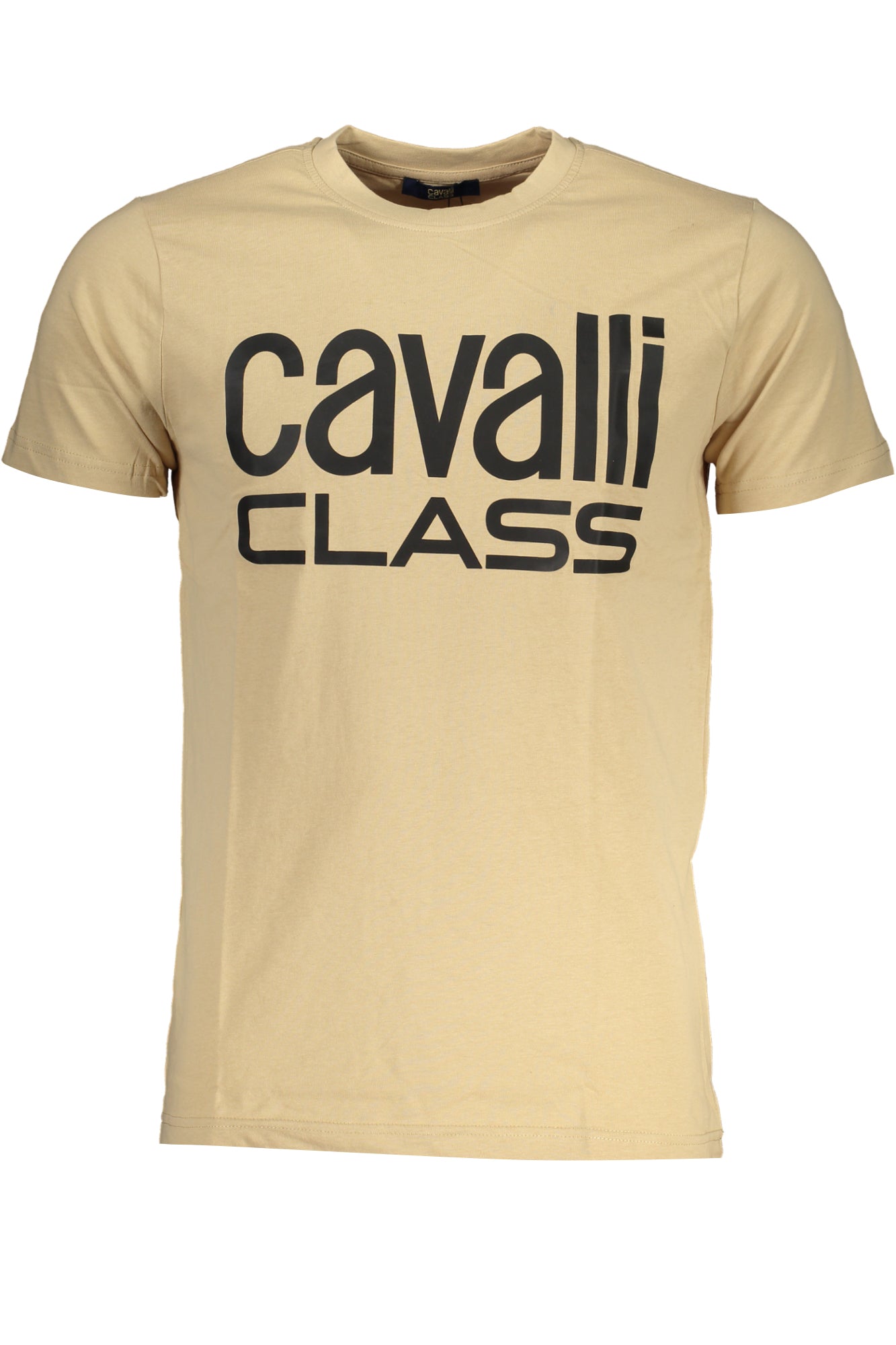 CAVALLI CLASS HERREN-KURZÄRMELIGES T-SHIRT BEIGE