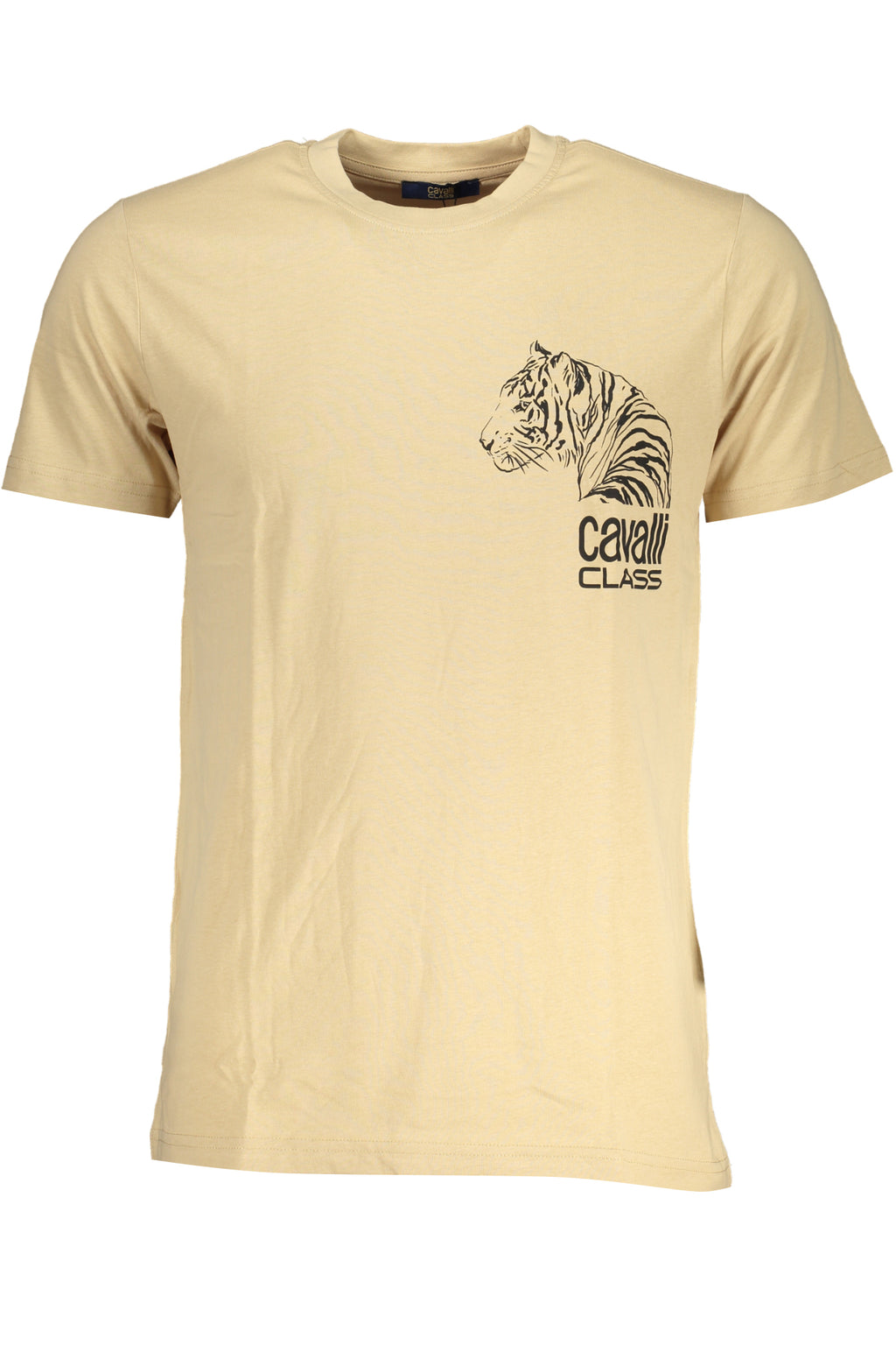 CAVALLI CLASS HERREN-KURZÄRMELIGES T-SHIRT BEIGE