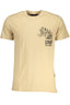 CAVALLI CLASS HERREN-KURZÄRMELIGES T-SHIRT BEIGE