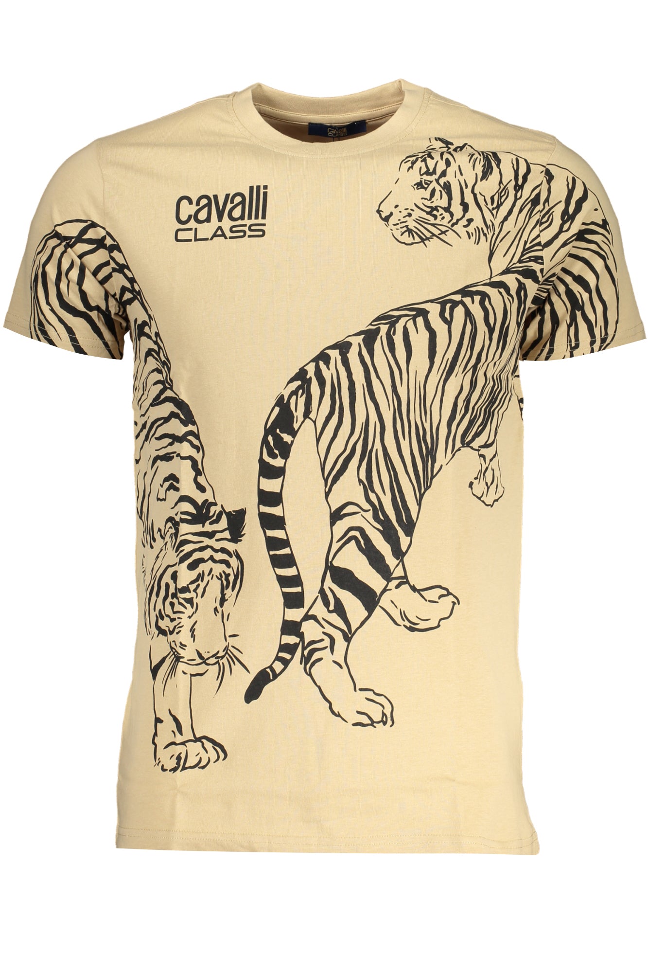 Cavalli Class Herren-Kurzärmeliges T-Shirt Beige Beige Main image