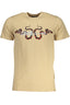 CAVALLI CLASS HERREN-KURZÄRMELIGES T-SHIRT BEIGE