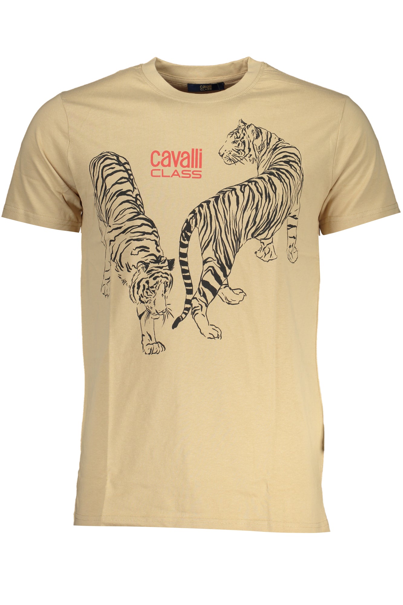 CAVALLI CLASS HERREN-KURZÄRMELIGES T-SHIRT BEIGE Hauptbild