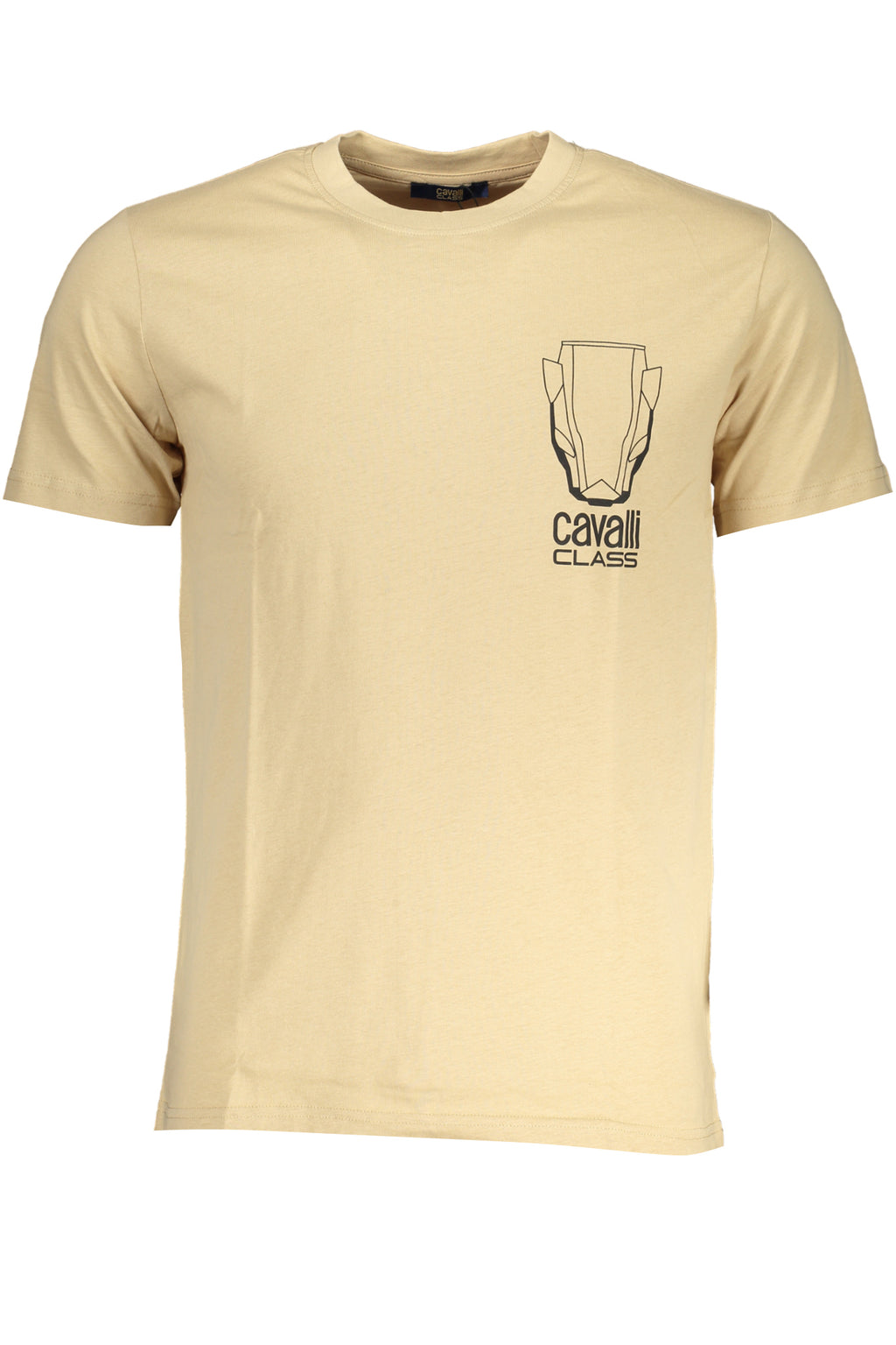 CAVALLI CLASS HERREN-KURZÄRMELIGES T-SHIRT BEIGE
