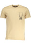 CAVALLI CLASS HERREN-KURZÄRMELIGES T-SHIRT BEIGE