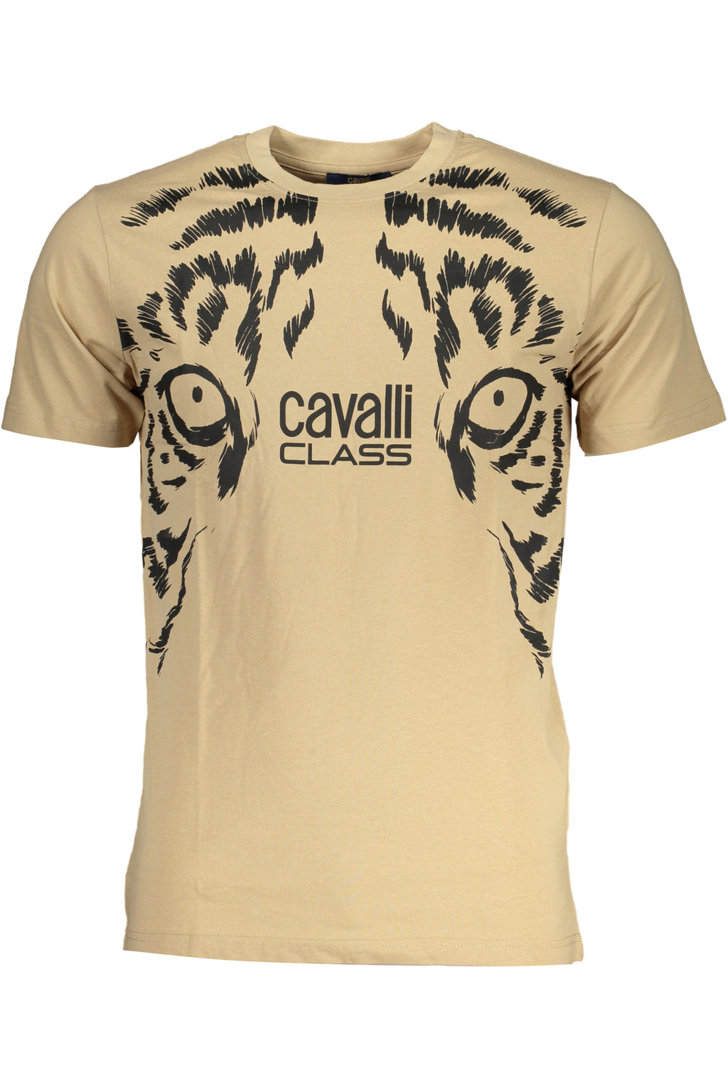 CAVALLI CLASS HERREN-KURZÄRMELIGES T-SHIRT BEIGE