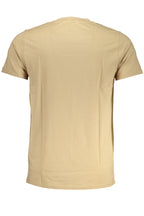 CAVALLI CLASS HERREN-KURZÄRMELIGES T-SHIRT BEIGE