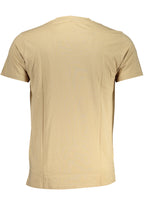 CAVALLI CLASS HERREN-KURZÄRMELIGES T-SHIRT BEIGE