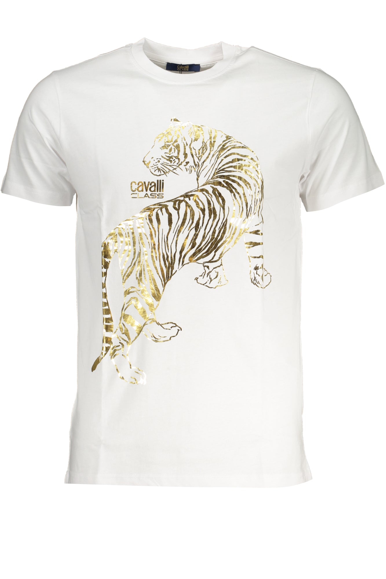 CAVALLI CLASS HERREN-KURZÄRMELIGES T-SHIRT WEISS Hauptbild