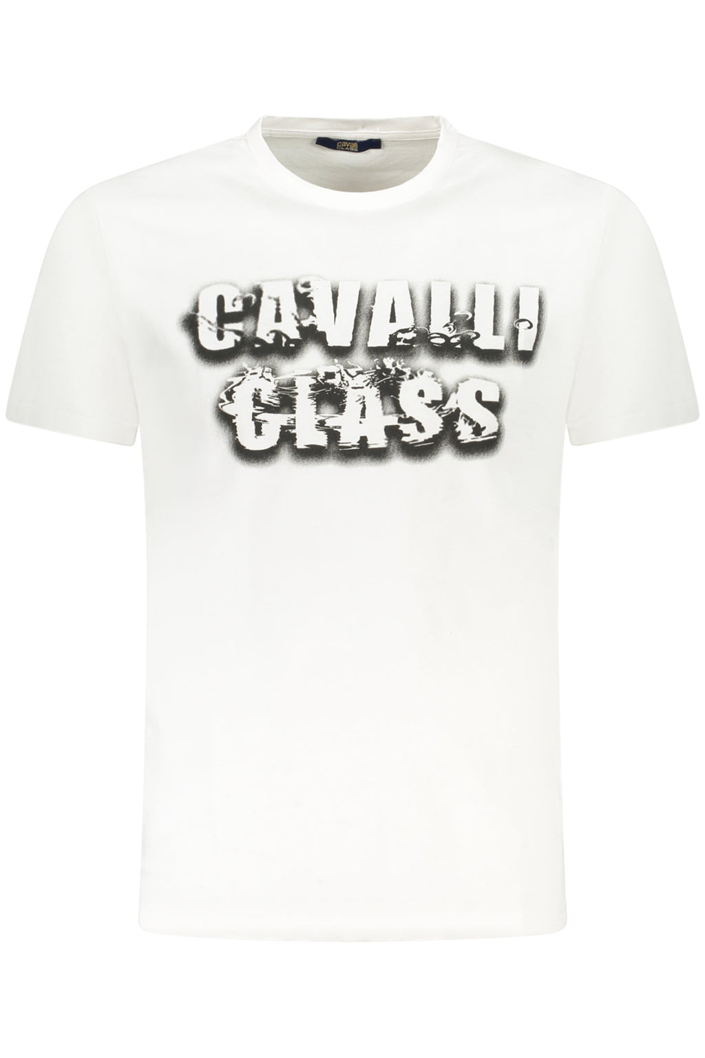 CAVALLI CLASS KURZARM-T-SHIRT HERREN WEISS