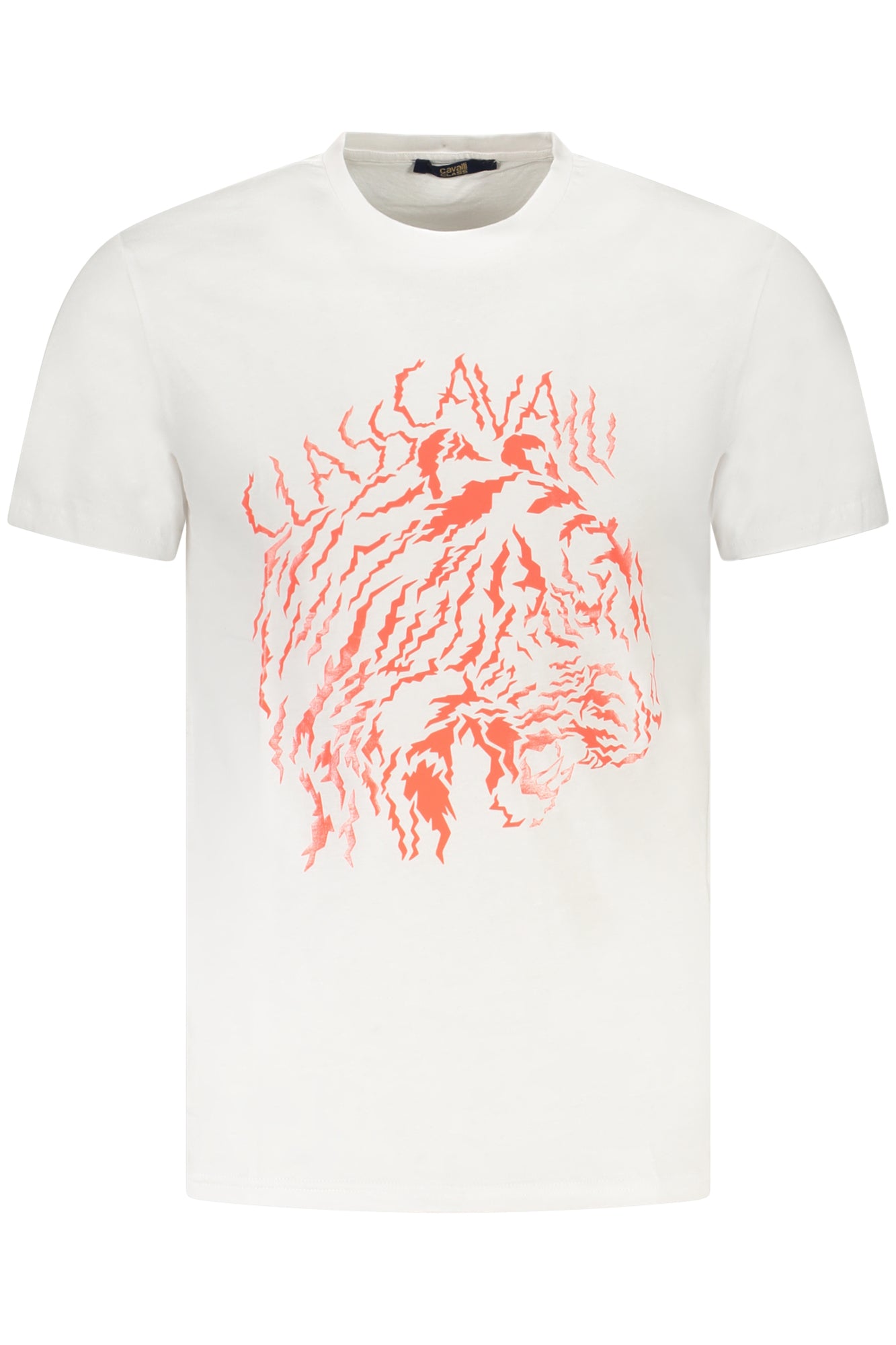 Cavalli Class Kurzarm-T-Shirt Herren Weiss Weiß