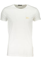CAVALLI CLASS HERREN-KURZÄRMELIGES T-SHIRT WEISS