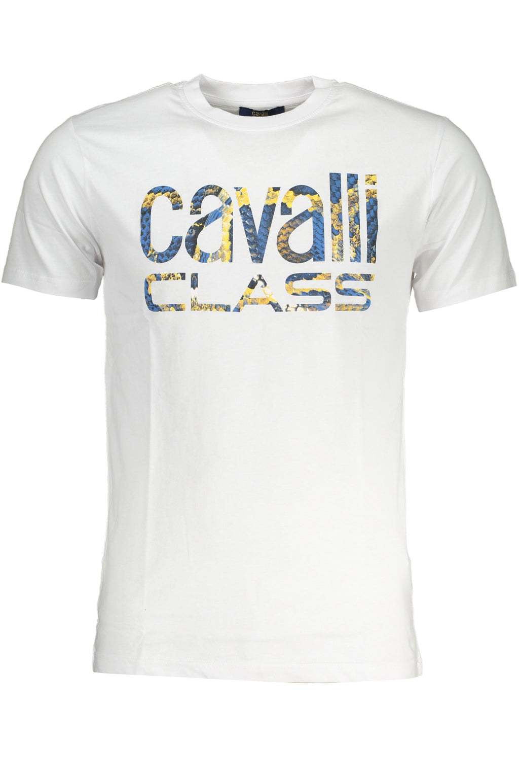 CAVALLI CLASS HERREN-KURZÄRMELIGES T-SHIRT WEISS
