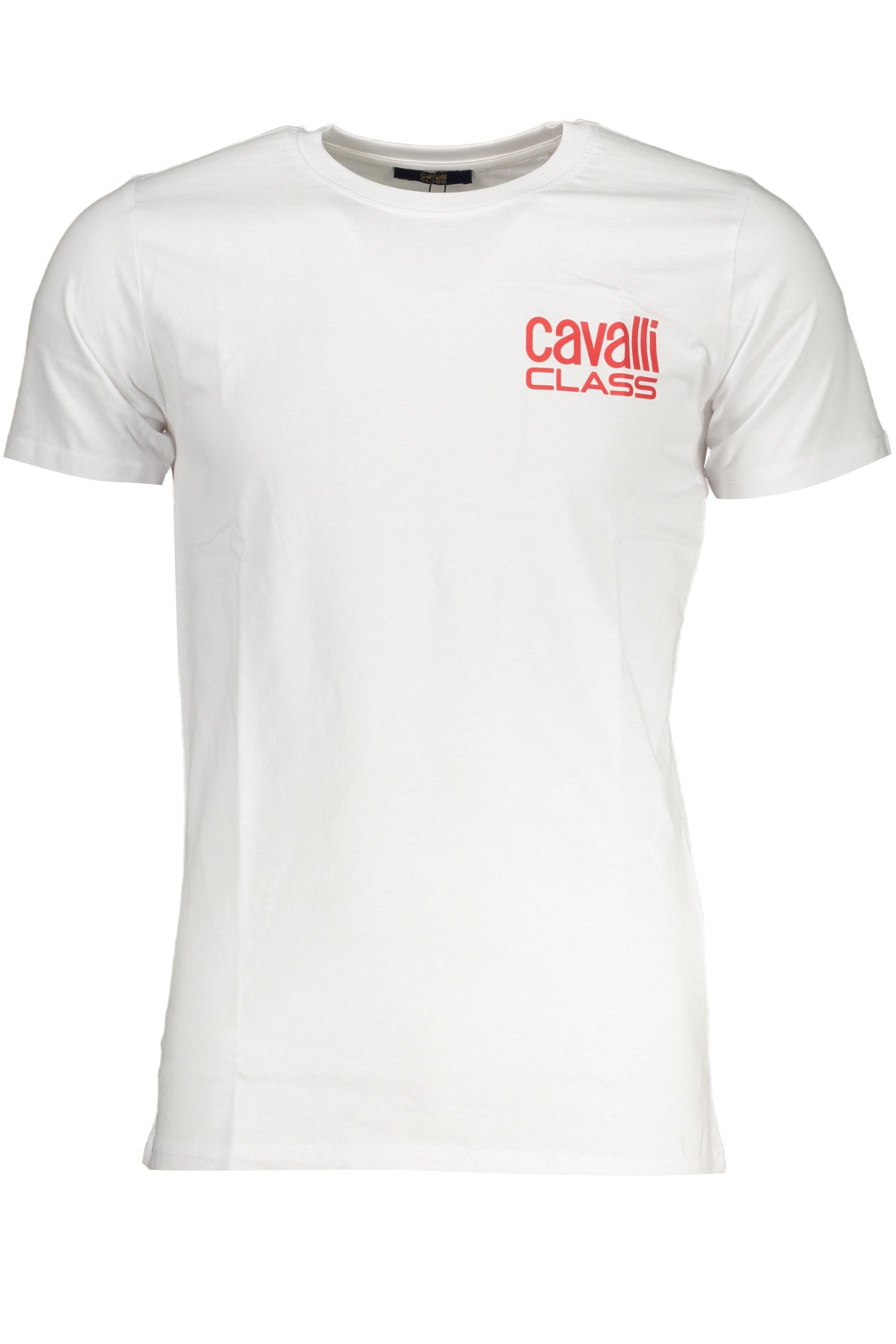 CAVALLI CLASS HERREN-KURZÄRMELIGES T-SHIRT WEISS