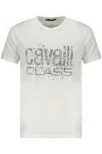 CAVALLI CLASS KURZARM-T-SHIRT HERREN WEISS