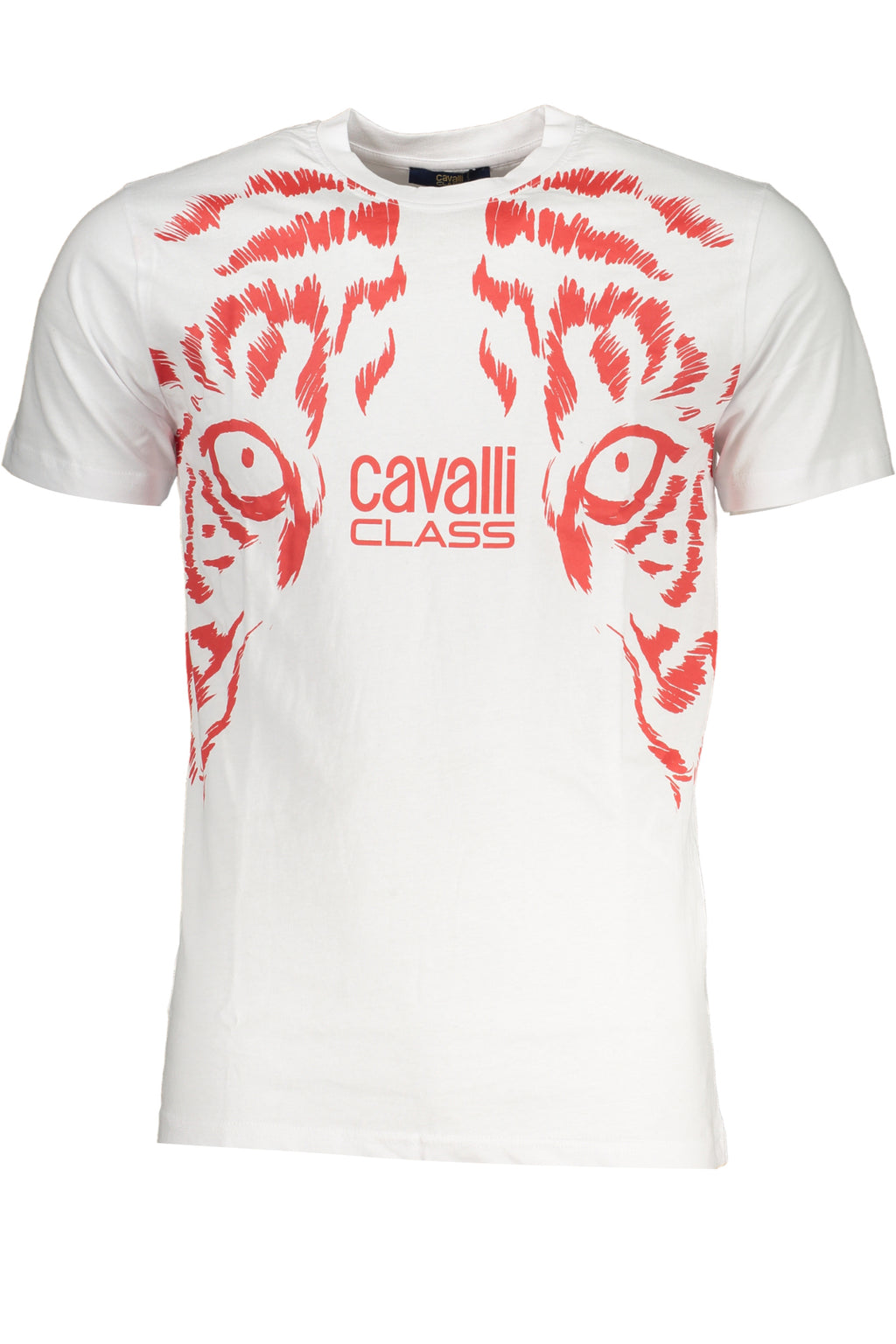 CAVALLI CLASS HERREN-KURZÄRMELIGES T-SHIRT WEISS