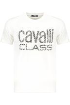 CAVALLI CLASS KURZARM-T-SHIRT HERREN WEISS
