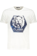 CAVALLI CLASS KURZARM-T-SHIRT HERREN WEISS