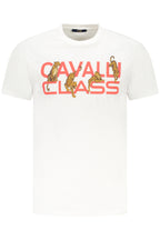 CAVALLI CLASS KURZARM-T-SHIRT HERREN WEISS