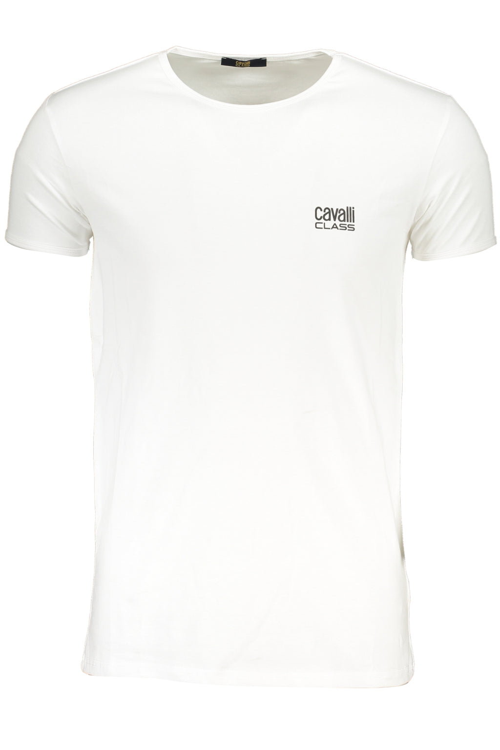 CAVALLI CLASS HERREN-KURZÄRMELIGES T-SHIRT WEISS