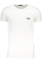 CAVALLI CLASS HERREN-KURZÄRMELIGES T-SHIRT WEISS