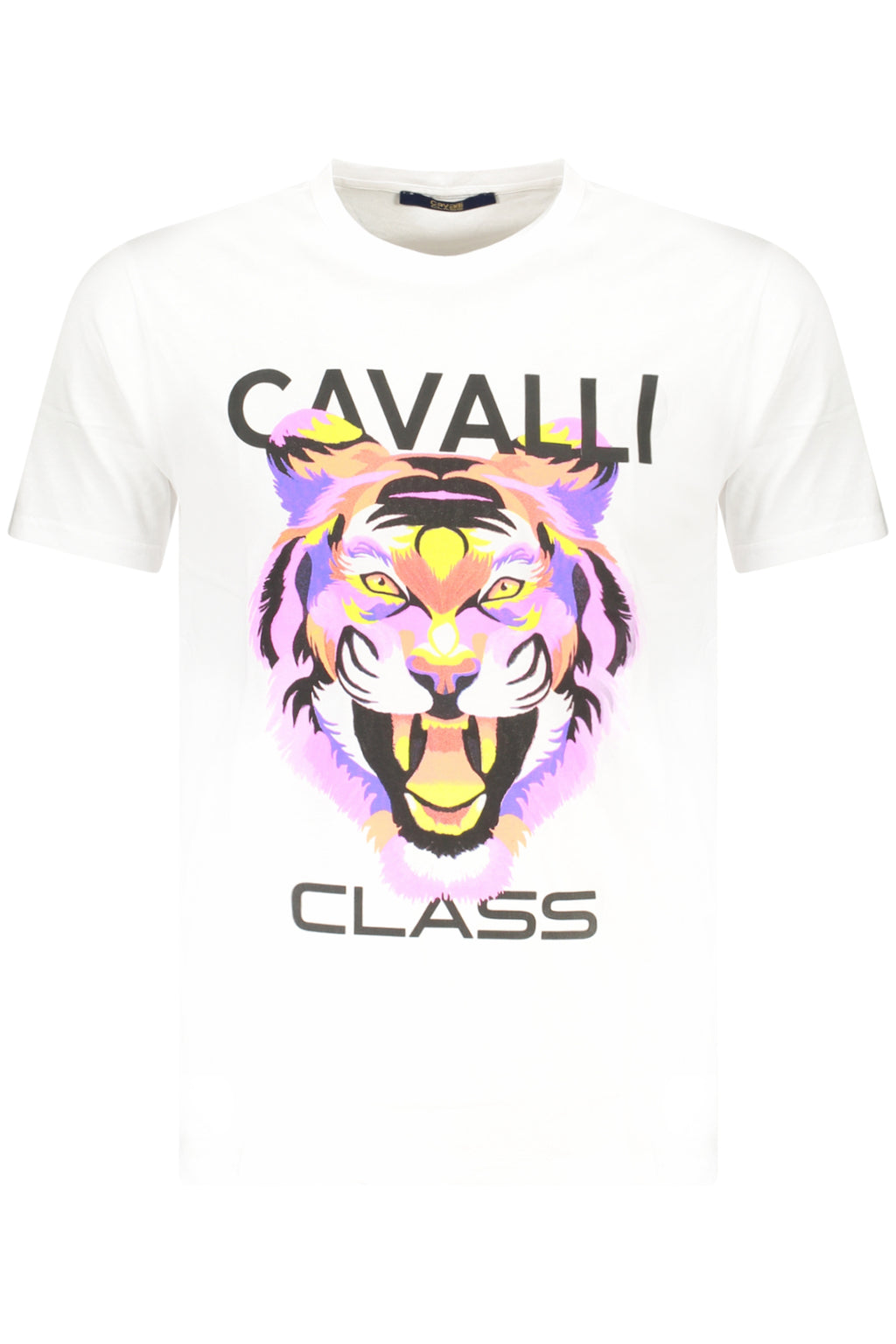 CAVALLI CLASS KURZARM-T-SHIRT HERREN WEISS