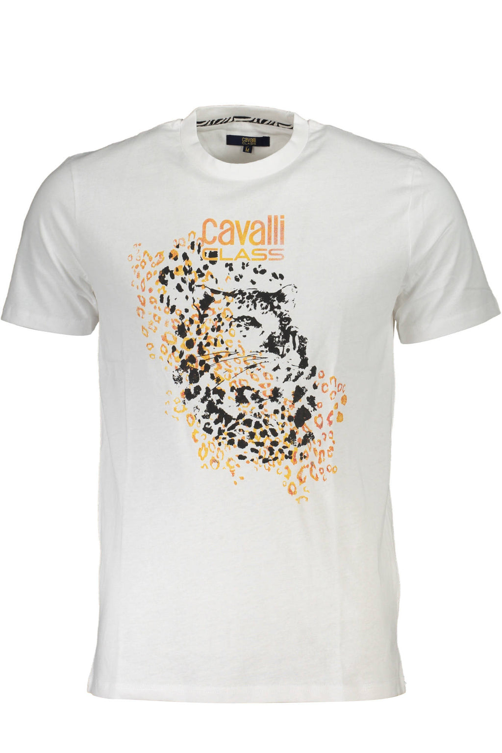 CAVALLI CLASS HERREN-KURZÄRMELIGES T-SHIRT WEISS