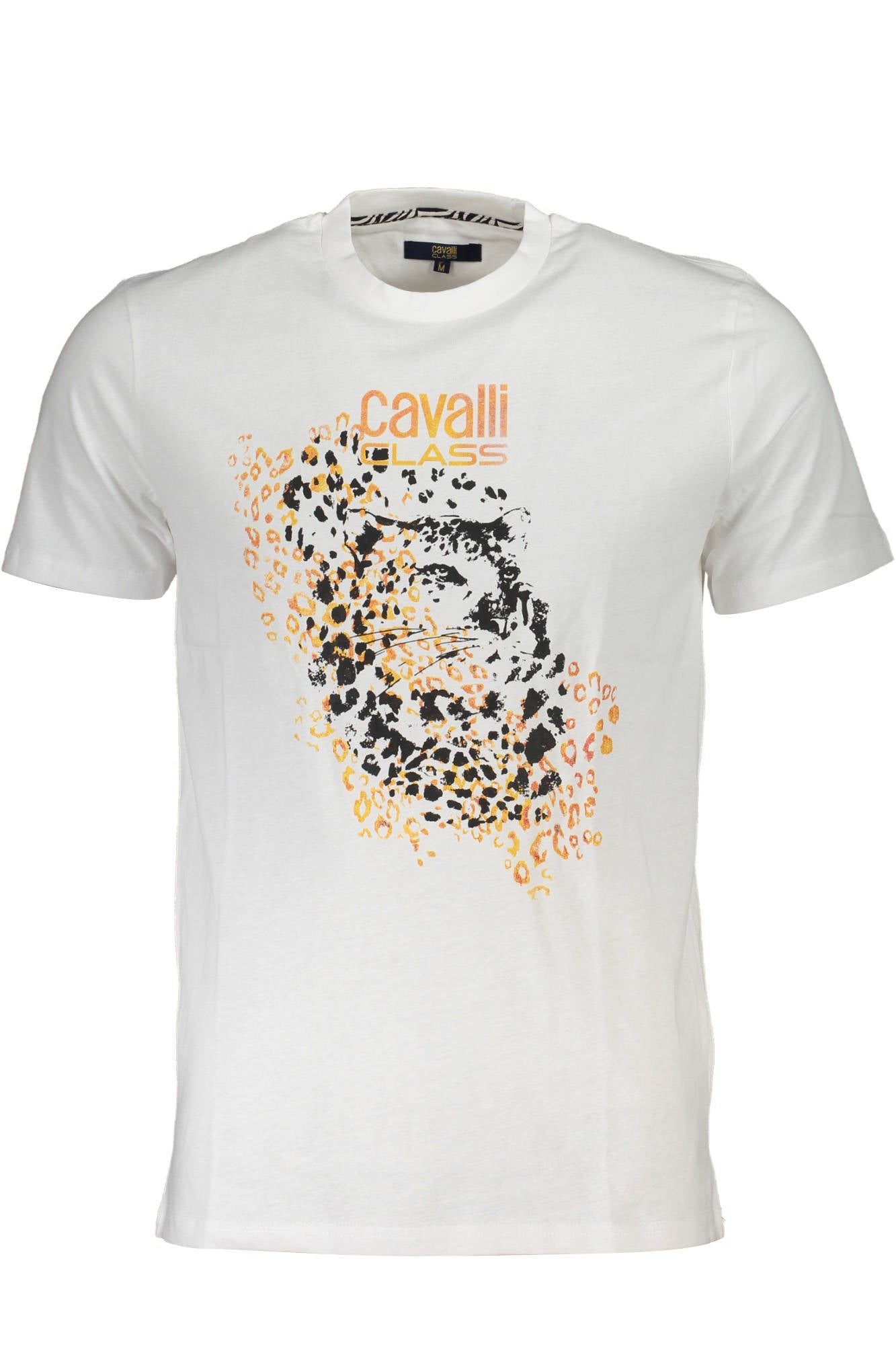 CAVALLI CLASS HERREN-KURZÄRMELIGES T-SHIRT WEISS